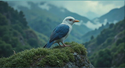 bird in the mountains