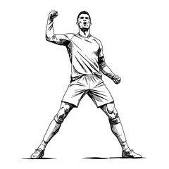 Naklejka premium Crouch and Roar