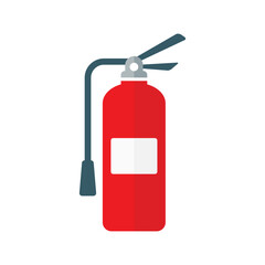 Obraz premium Fire extinguisher flat vector icon design on a white background