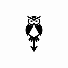 Vector scalable owl illustration icon for modern branding and digital design projects vector