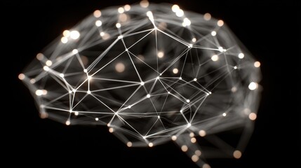 Conceptual illustration of neurogenesis process in the human brain cells.