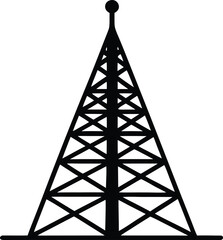 radio tower design, broadcast symbol
