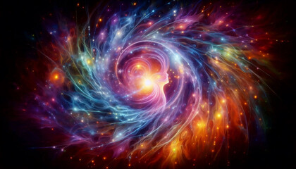 A cosmic consciousness concept, Ai generated image