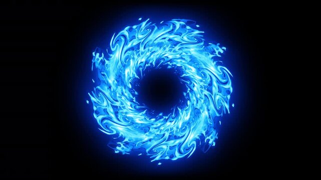 Fx Blue Ring Effect Energy Aura Loop