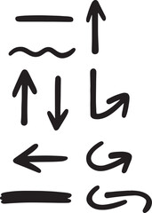 Hand Drawn Doodle Arrows