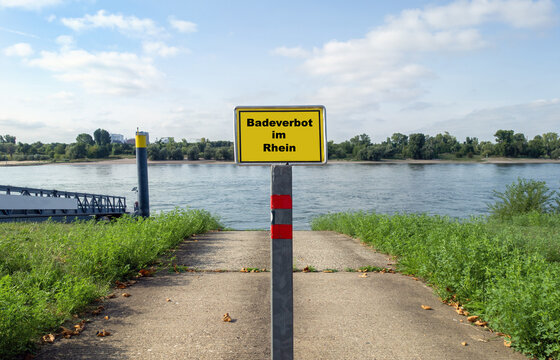 Badeverbot im Rhein