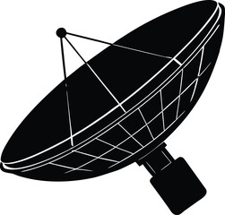 satellite illustration, orbit icon
