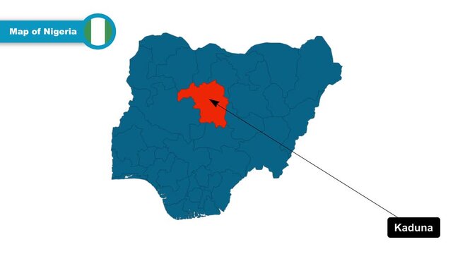 Kaduna Map Video, Nigeria map, Political Map of Nigeria, with all states, national flag and borders, travel, education, geography, and global studies.