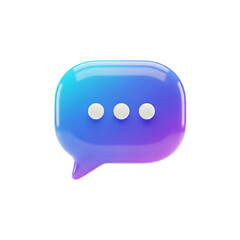 Fototapeta premium Chat bubble message communication social media network speech balloon conversation comment notification dialog box on transparent background