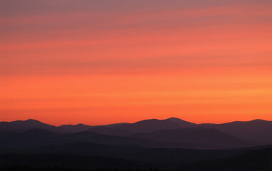 Obraz premium sunset in the mountains