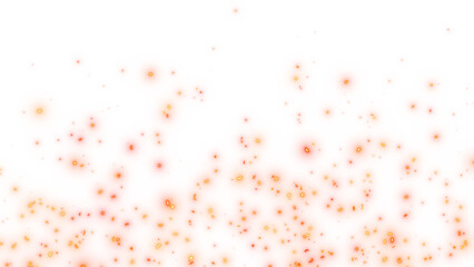 fire sparks glowing isolated on transparent background,png game and technology overlay social media design element  © AIDIN