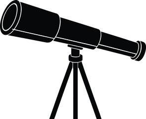 telescope illustration, space icon
