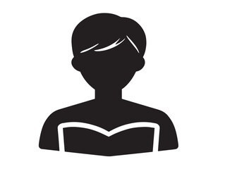 Edutainment Icon in Modern Bold Silhouette Vector Illustration Graphic Artwork