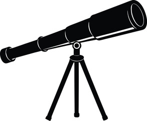 telescope illustration, space icon
