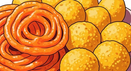 Indian Sweets: Jalebi and Laddu – Traditional Festive Treats