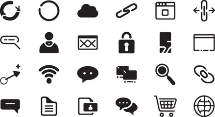 Web icon, Internet vector, Digital technology symbol, Cloud icon design, Website graphic, Online app illustration, Web app outline, Social media icon, Business web logo, Digital services art