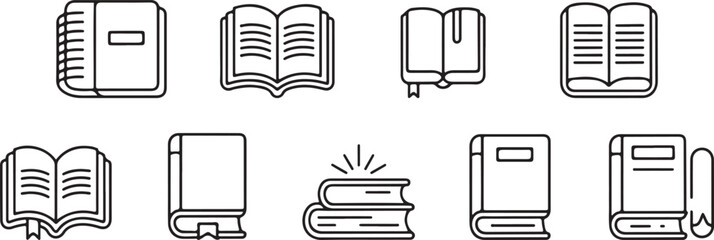 Book icon, Open book vector, Reading book silhouette, Literature clipart design, Knowledge book symbol, Study book outline, Library book graphic, Textbook illustration art, Education book logo, Learni