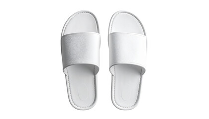 Pair of white slip-on sandals