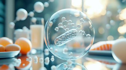 Futuristic Wellness Hub: Transparent Vitality Chamber Showcasing Advanced Medical Technology