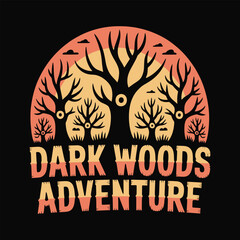 Dark Woods Adventure t shirt