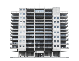 Modern apartment building facade (1)