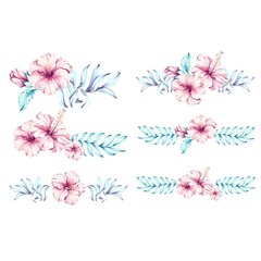 Vibrant summer tropical floral arrangements perfect for vacations and beach themed celebrations with stunning hibiscus and lush greenery accents