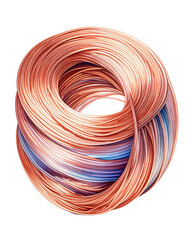 Abstract swirling ring of intertwined strands