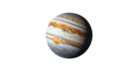 Detailed view of Jupiter's swirling atmosphere (1)