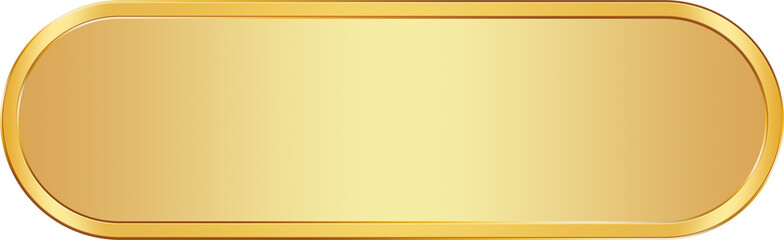 Gold Label Banner. Gold Name Plate.
