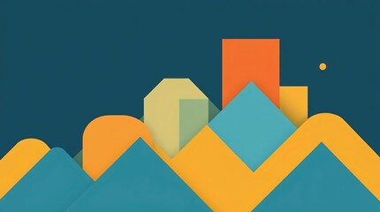 colorful geometric 3d cubes and blocks forming abstract minimal background with modern shapes