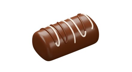 chocolate candy isolated on white background