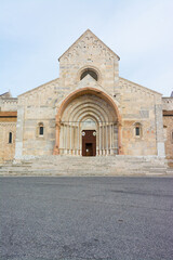 Ancona cathedral showcasing romanesque architecture and detailed facade
