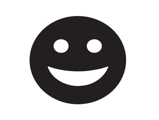 Happiness silhouette icon vector illustration solid black cheerful celebration and joyfulness