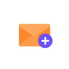 add mail icon on white