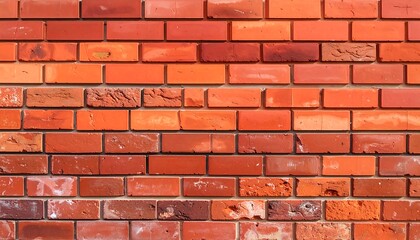 Obraz premium Row of terracotta bricks