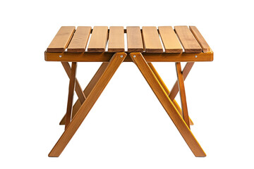 Lightweight camping table with collapsible design isolated on transparent background