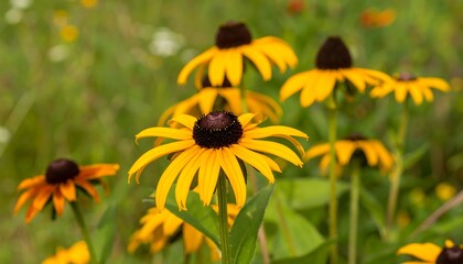 Cluster of bright yellow flowers