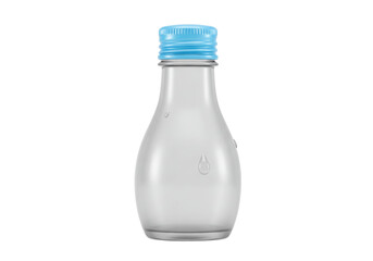 Isolated water bottle for health, sport, travel and recreation. Drink in reusable flask