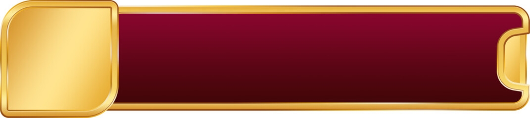 Red and Gold Infographic Label List
