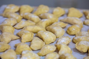 The best, most perfect, and most traditional Ukrainian food, known as perohê or pierog. Typical Christmas food.