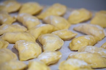 The best, most perfect, and most traditional Ukrainian food, known as perohê or pierog. Typical Christmas food.