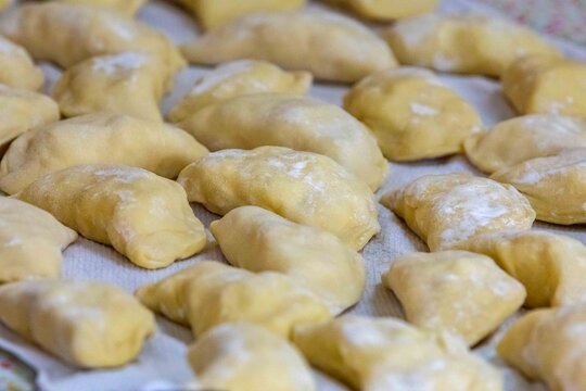 The best, most perfect, and most traditional Ukrainian food, known as peroh&ecirc; or pierog. Typical Christmas food.
