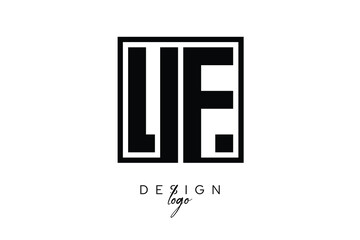 VF Double Letter Monogram Logo – Bold Square Typography Initials for Modern Branding, Identity & Professional Design