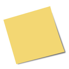 Pink sticky note paper with shadow and tape on white background