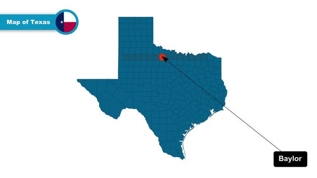 Baylor Map Video, Texas map, Political Map of Texas, Texas United States, with all states, national flag and borders, travel, education, geography, and global studies.