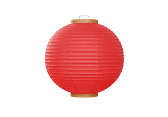Isolated red lantern for Chinese New Year celebration and Asian decoration element