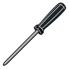 Fototapeta premium Black Colour incense stick Vector Illustration, Solid White Background (1).eps