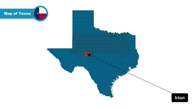 Irion Map Video, Texas map, Political Map of Texas, Texas United States, with all states, national flag and borders, travel, education, geography, and global studies.