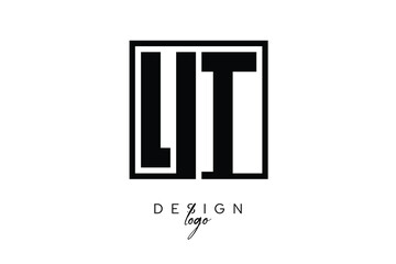 VT Double Letter Monogram Logo – Bold Square Typography Initials for Modern Branding, Identity & Professional Design