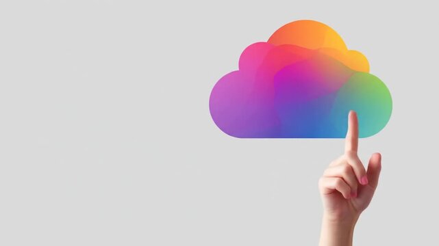 Cloud computing technology concept